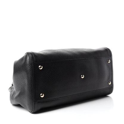 Gucci Pebbled Calfskin Medium Soho Shoulder Bag Black 4 of 10