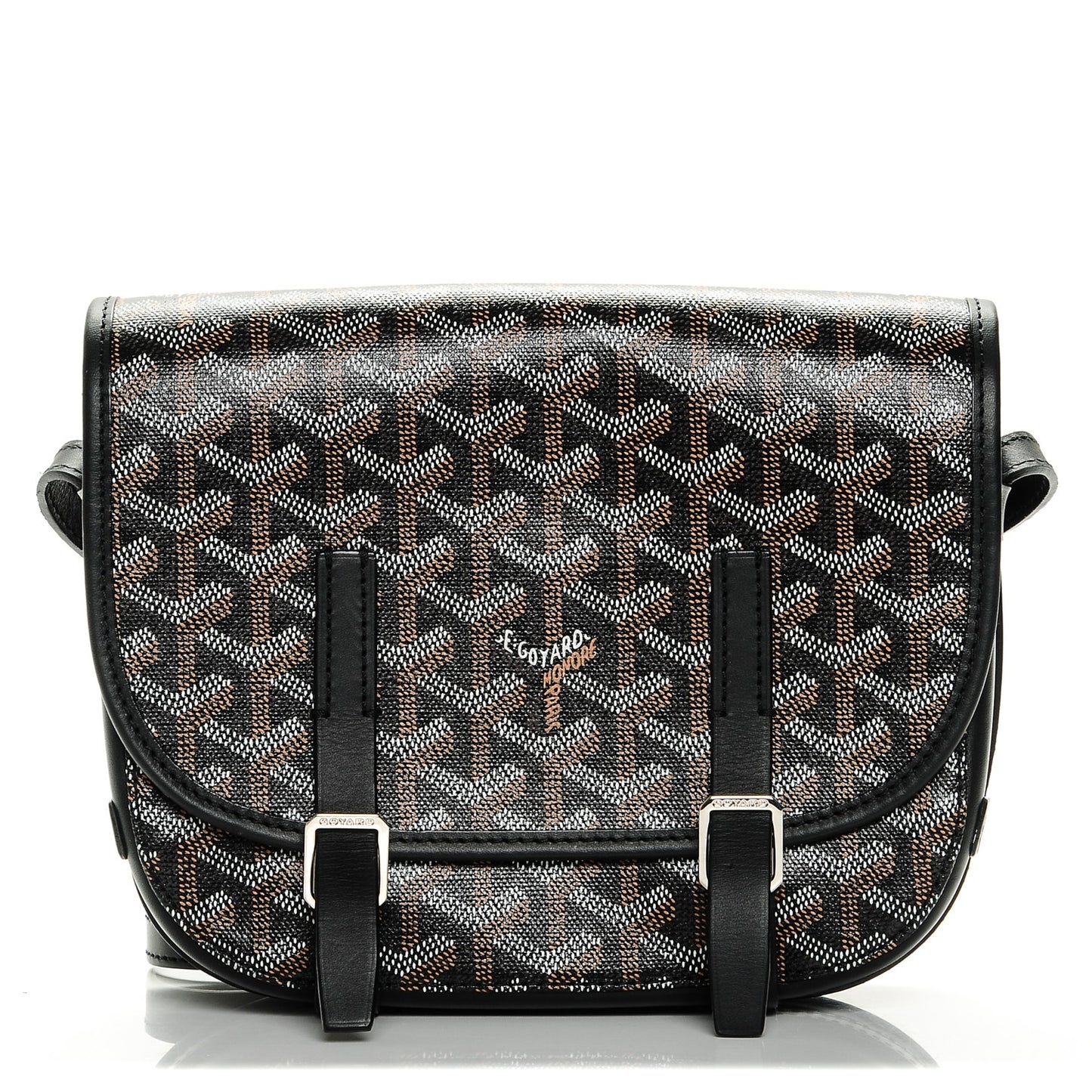 Goyardine Belvedere PM Messenger Bag Black