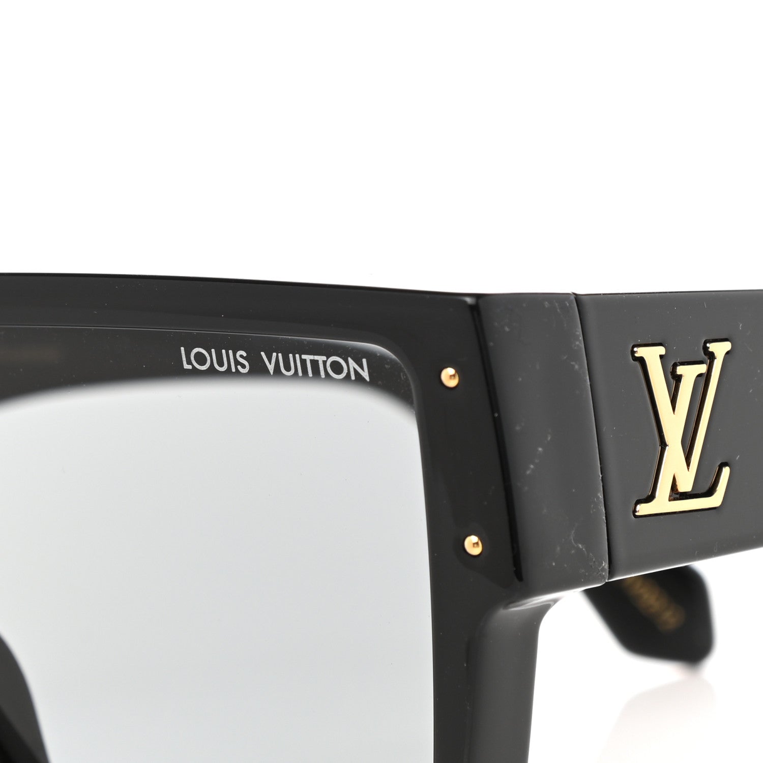 Louis Vuitton Acetate Swarovski Crystal Cyclone Sunglasses Z1578W Black 5 of 9