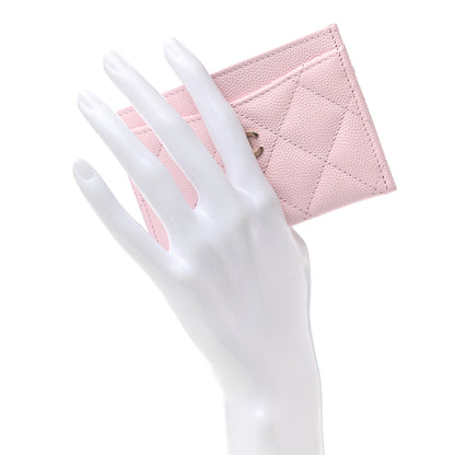 Chanel Caviar Quilted Card Holder Light Pink 2 of 8