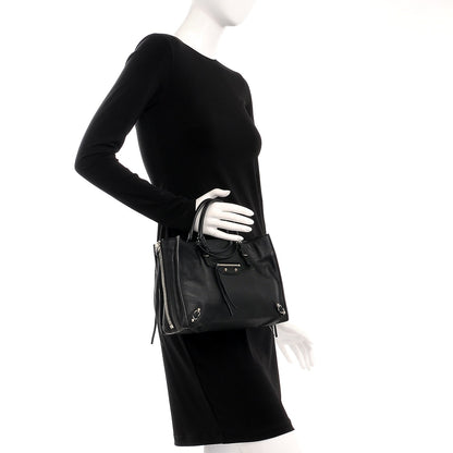 Balenciaga Veau Papier A6 Zip Around Tote Black 3 of 8