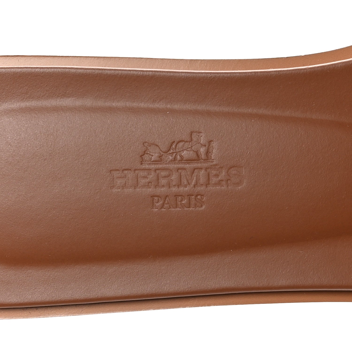 Hermes Box Calfskin Oran Sandals 37.5 Gold 8 of 10