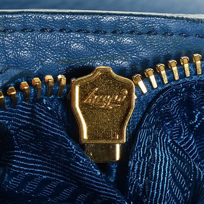 Prada Vitello Daino Tote Cobalto 10 of 11