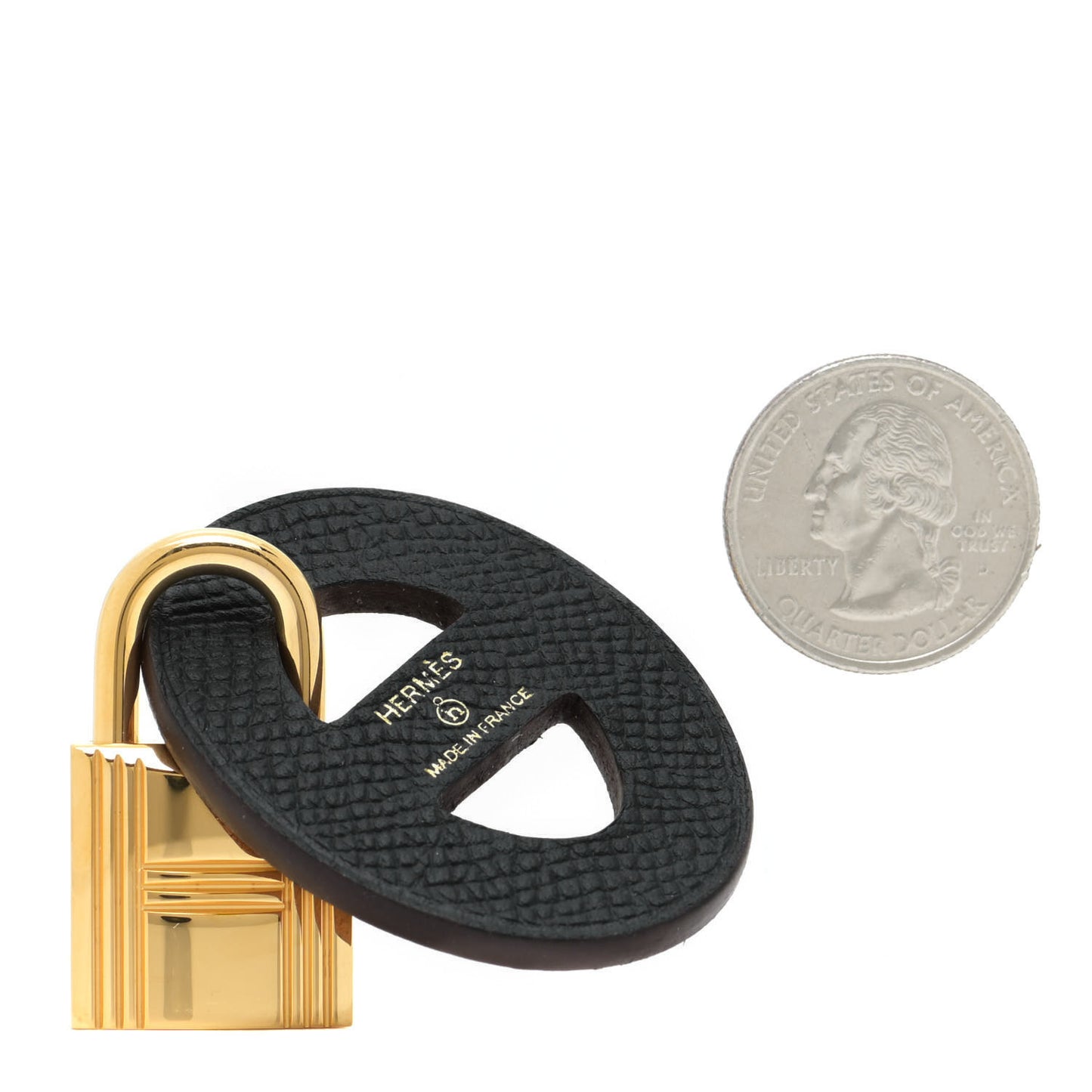 Togo Epsom Maillons Enchaines Shoe Accessory Gold Black