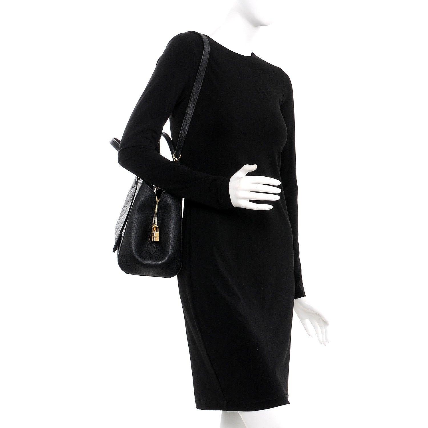 Louis Vuitton Empreinte Montaigne MM Black 2 of 8
