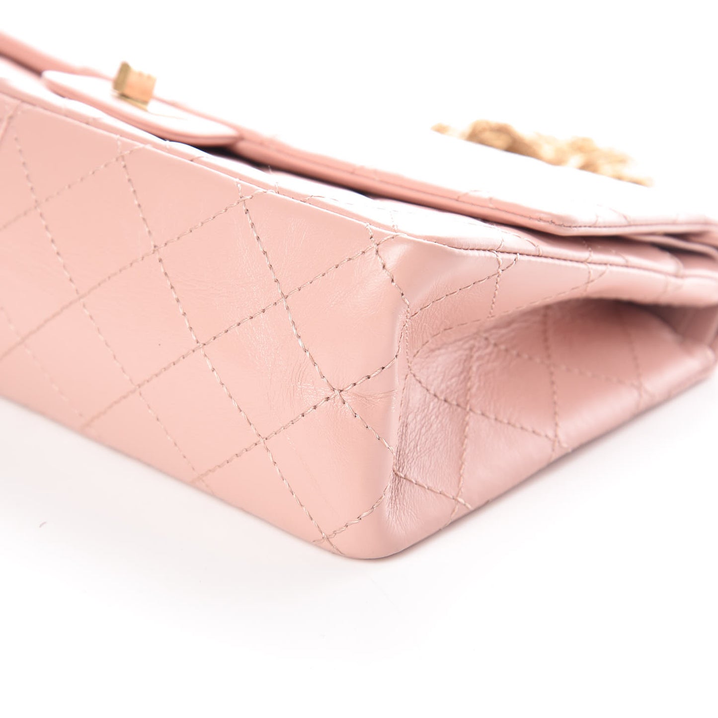 Aged Calfskin Quilted 2.55 Reissue 226 Flap Light Pink