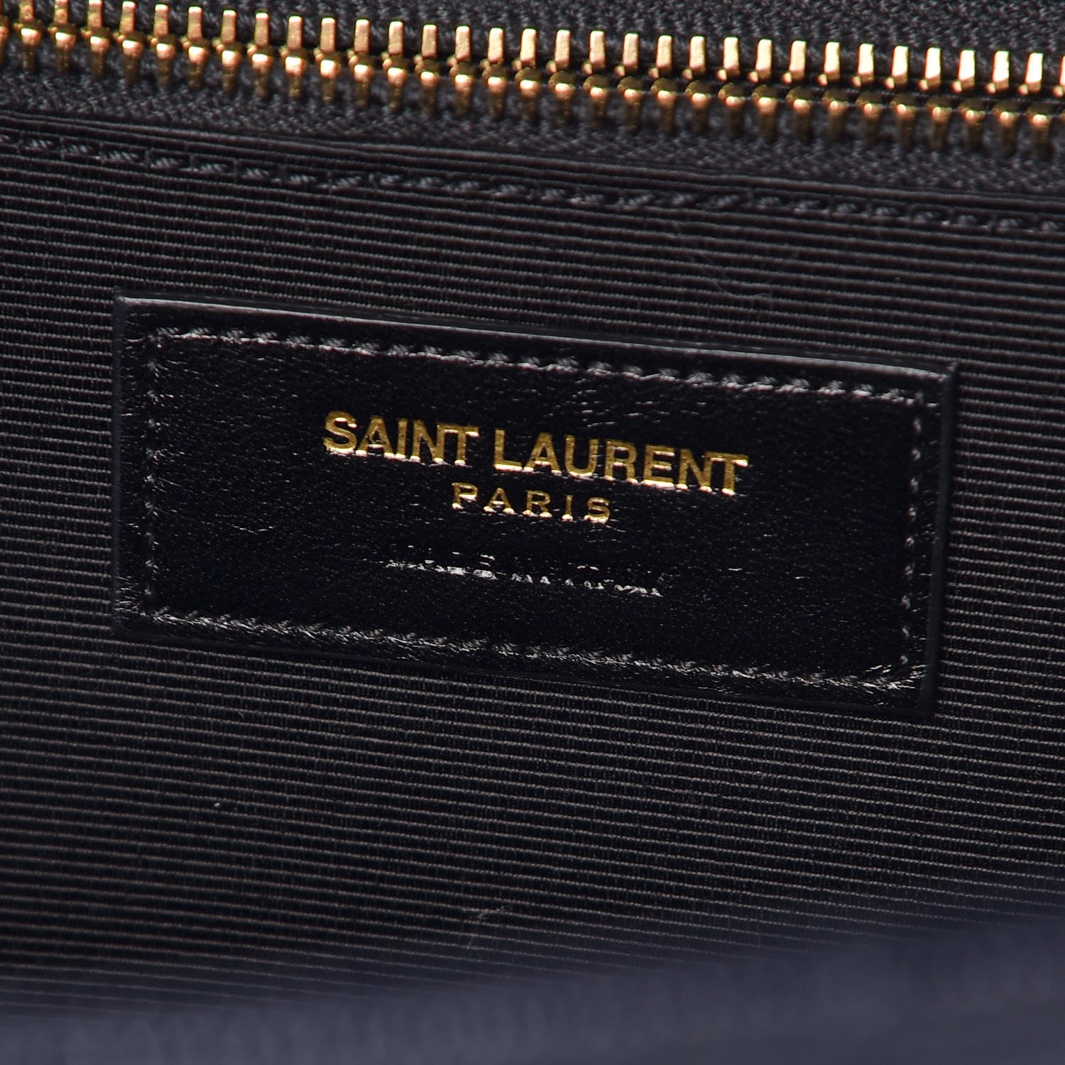 Saint Laurent Grain De Poudre Matelasse Chevron Large Monogram Satchel Midnight Blue 6 of 13