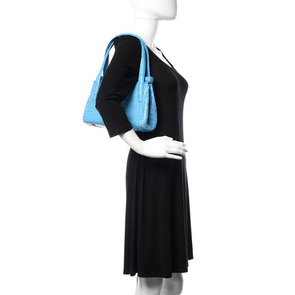Nancy Gonzalez Crocodile Frame Bag Turquoise 2 of 10
