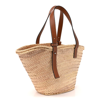 Loewe Raffia Basket Tote Bag Natural Tan 3 of 10