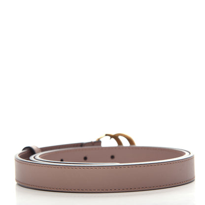 Gucci Calfskin Double G 20mm Belt 90 36 Porcelain Rose 2 of 5