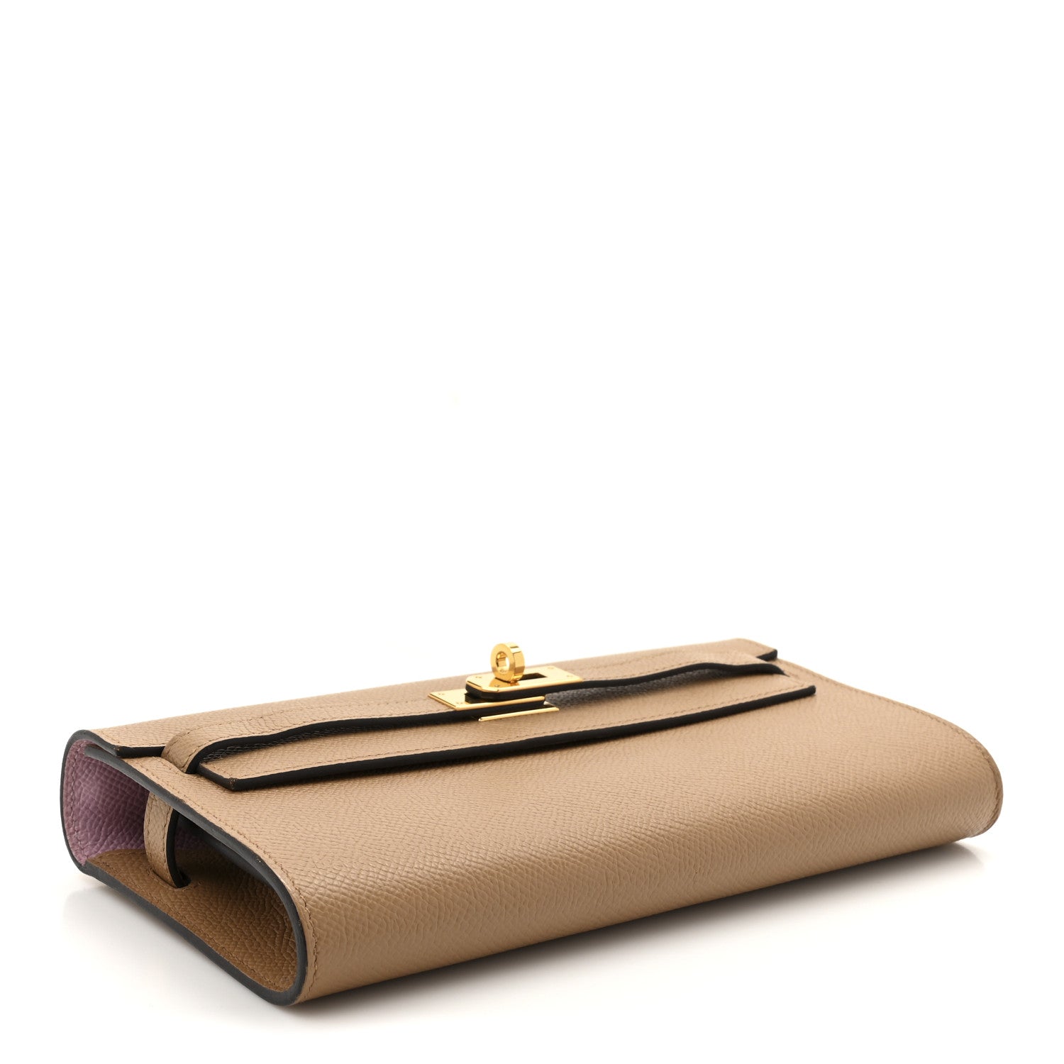 Hermes Epsom Verso Kelly Wallet To Go Chai Mauve Sylvestre 4 of 14