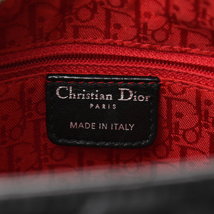 Christian Dior Lambskin Cannage Medium Lady Dior Black 6 of 10