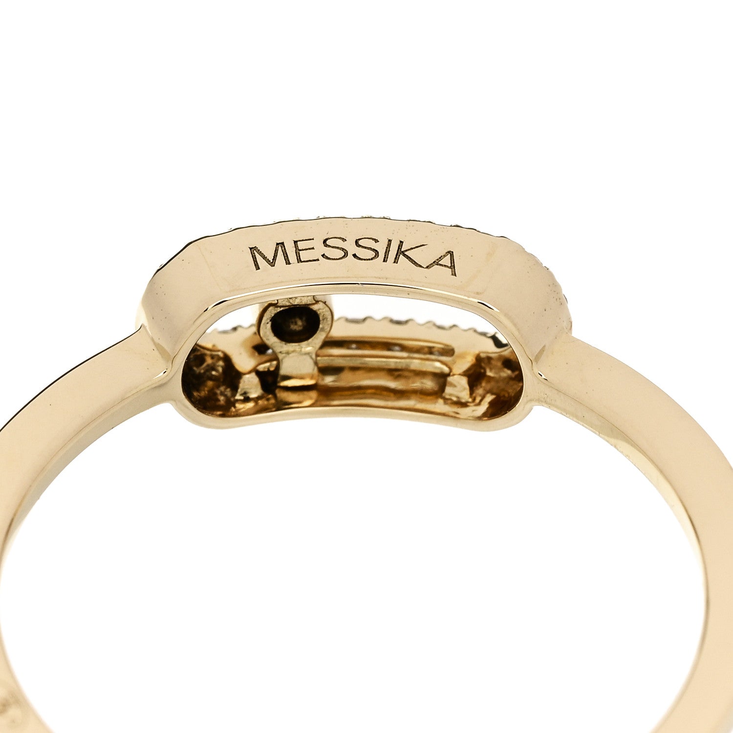 Messika 18K Yellow Gold Diamond Move Uno Ring 51 5.75 4 of 7