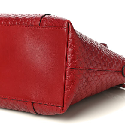 Gucci Soft Microguccissima Dome Satchel Red 11 of 18