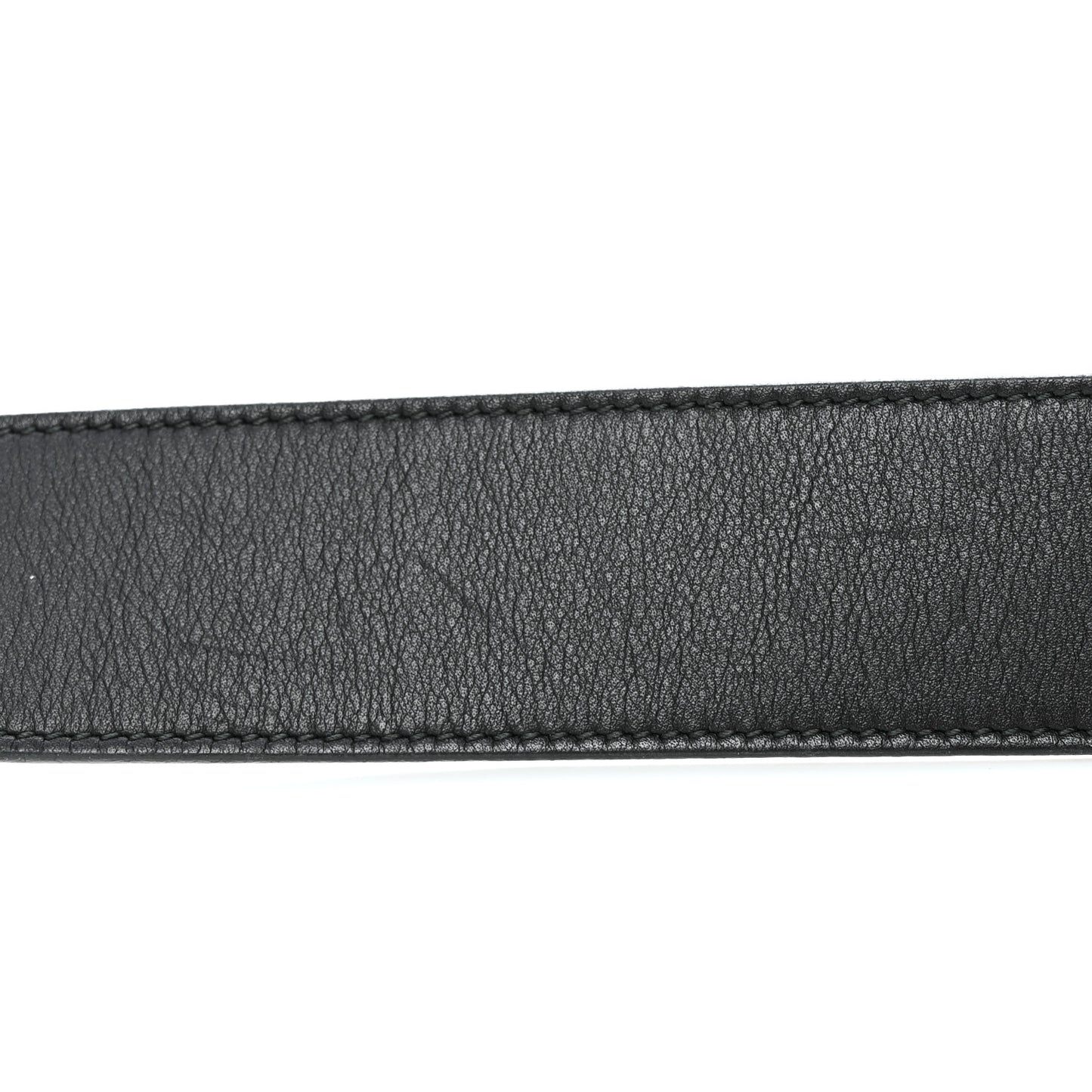 Moon Calfskin Nickel Double G 40mm Belt 85 34 Black