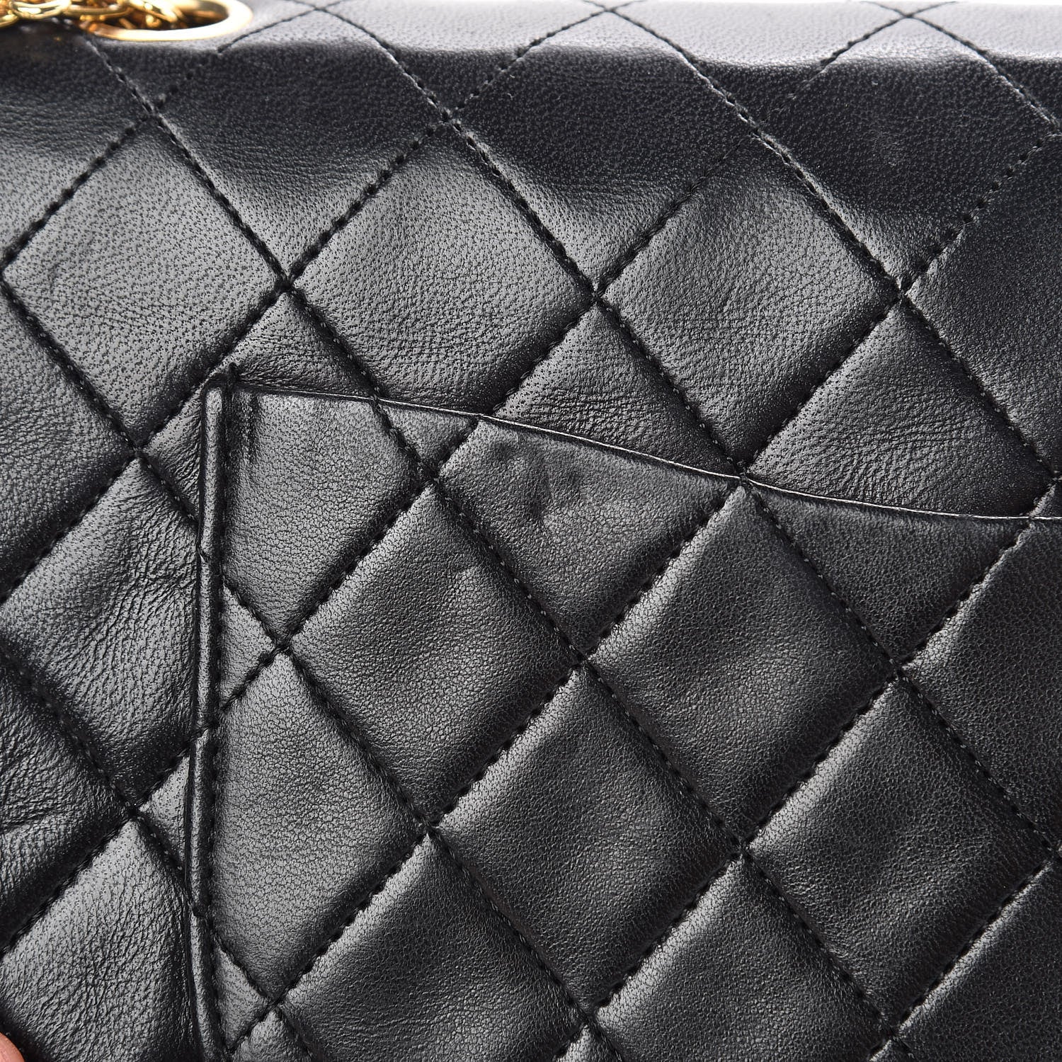 Chanel Lambskin Quilted Medium Double Flap Bijoux Chain Black 11 of 14