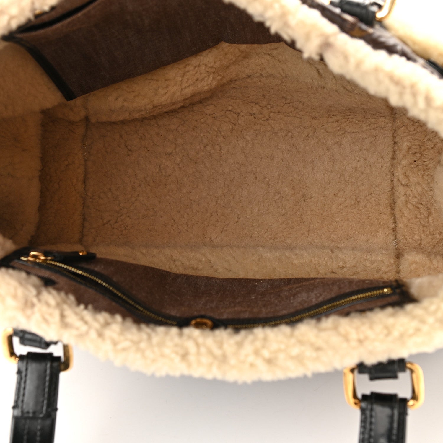 Louis Vuitton Patent Monogram Shearling Sac Thunder 5 of 12