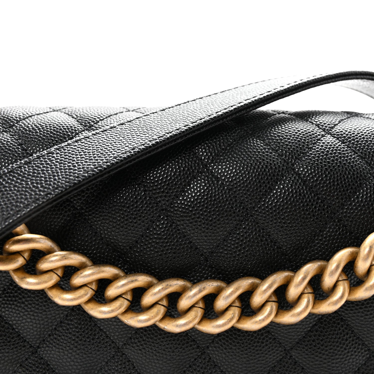 Chanel Caviar Quilted Medium Boy Flap Black 8 of 10