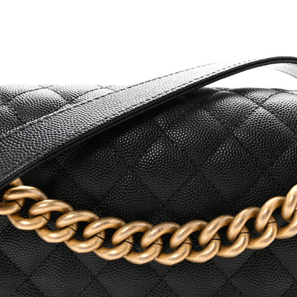 Chanel Caviar Quilted Medium Boy Flap Black 8 of 10