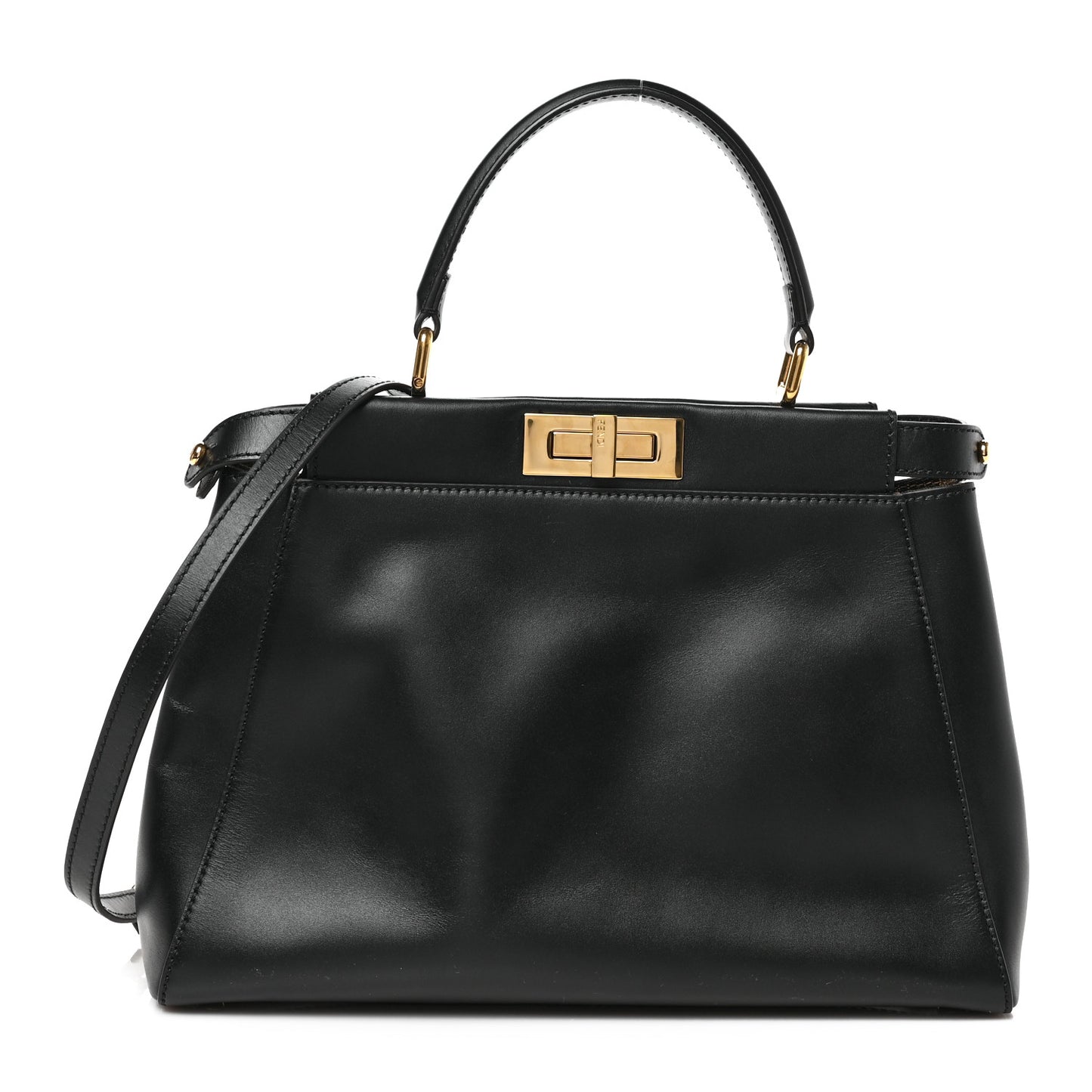 Vitello Morgan Fabric Jacquard Pequin Medium Peekaboo Iconic Satchel Black Tobacco