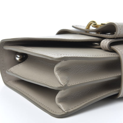 Chloe Shiny Goatskin Calfskin Aby Chain Shoulder Bag Motty Grey 5 of 9