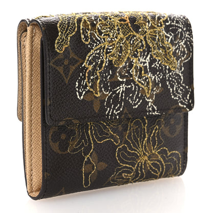 Louis Vuitton Monogram Dentelle Elise Wallet Gold 3 of 7