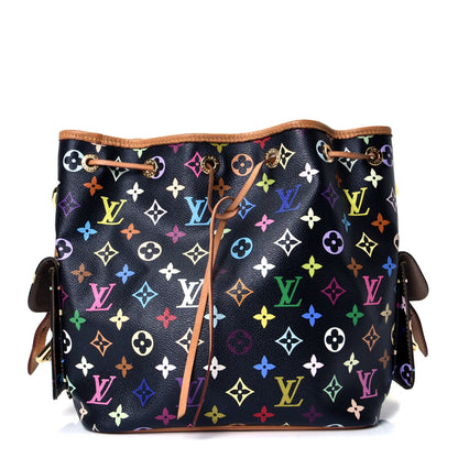 Louis Vuitton Monogram Multicolor Petit Noe Black 1 of 5