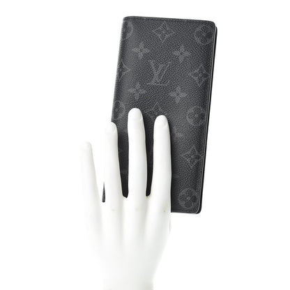 Louis Vuitton Monogram Eclipse Brazza Wallet 2 of 8
