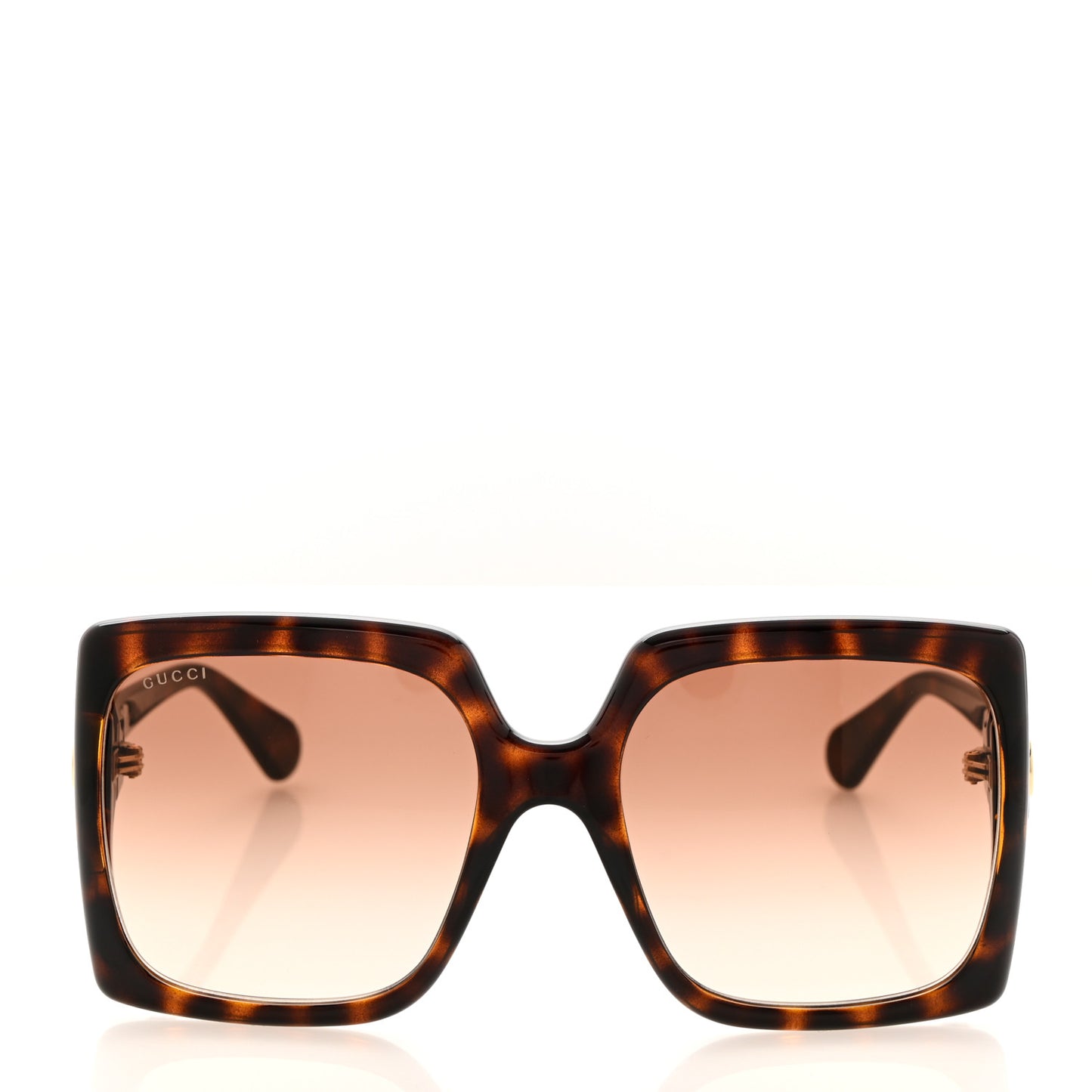 Acetate Square Frame Sunglasses GG0876S Tortoise