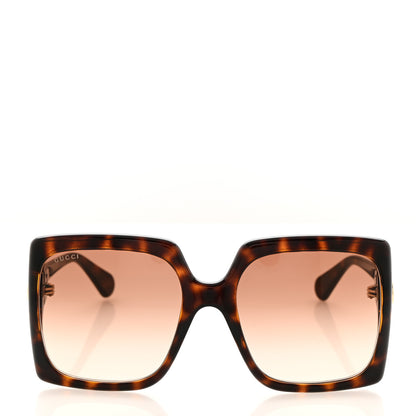Gucci Acetate Square Frame Sunglasses GG0876S Tortoise 2 of 8
