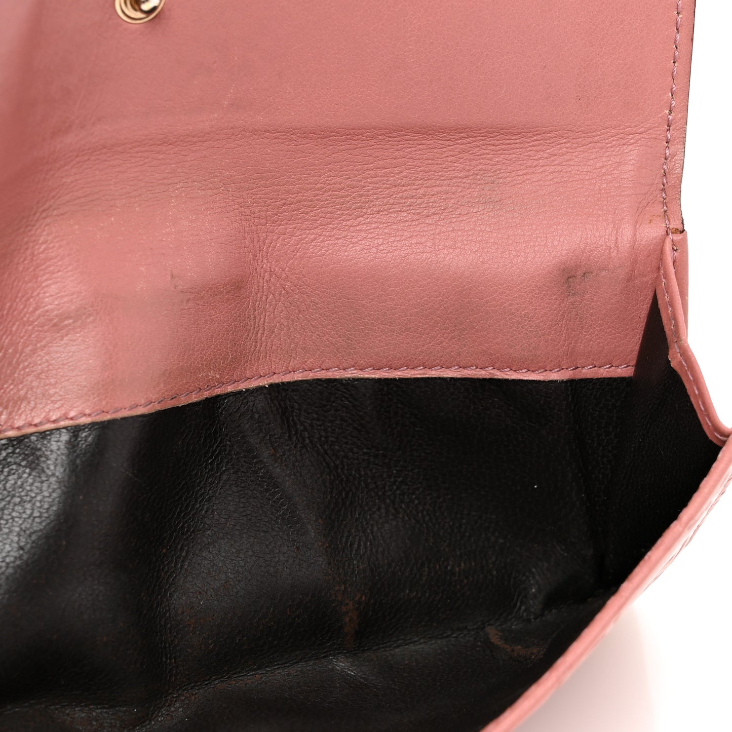 Guccissima Heart Continental Wallet Mauve