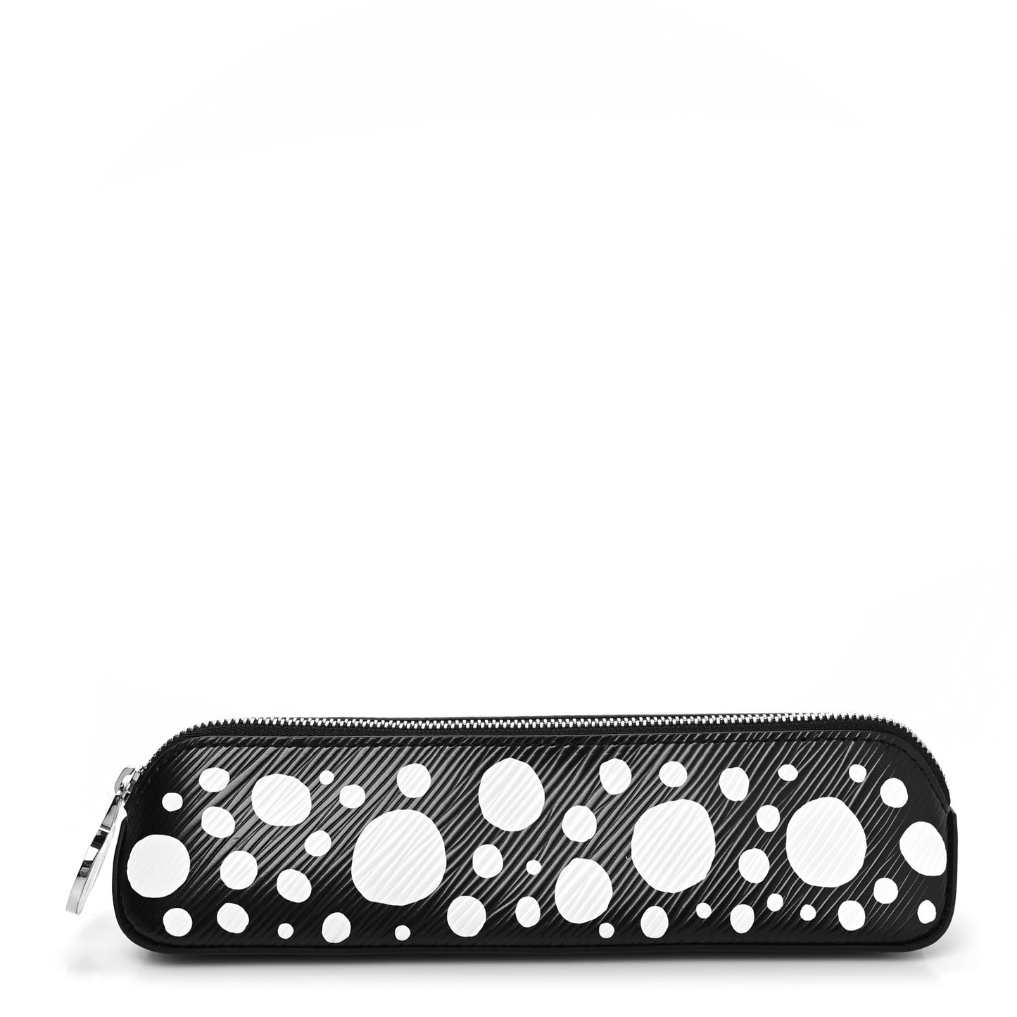 X YK Epi Infinity Dots Elizabeth Pencil Pouch Black White