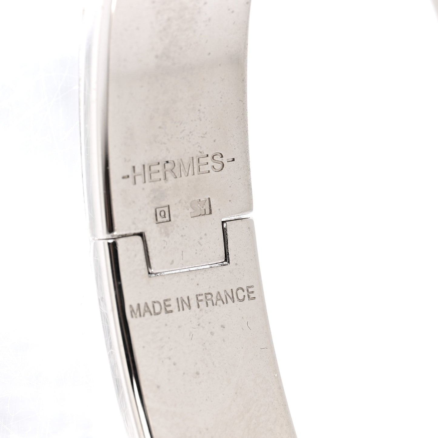 Enamel Narrow Clic Clac H Bracelet PM Rouge Amarante