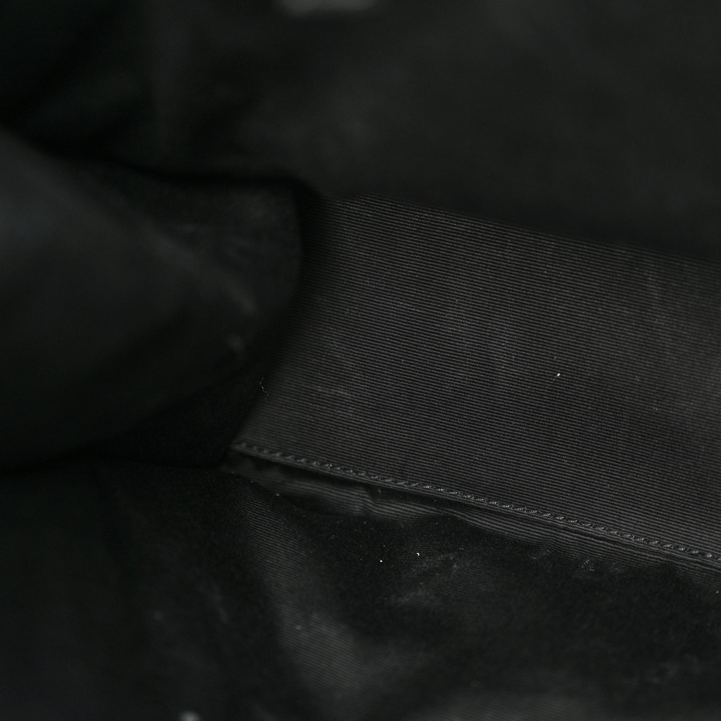 Crinkled Calfskin Matelasse Monogram Large Niki Shopper Tote Black