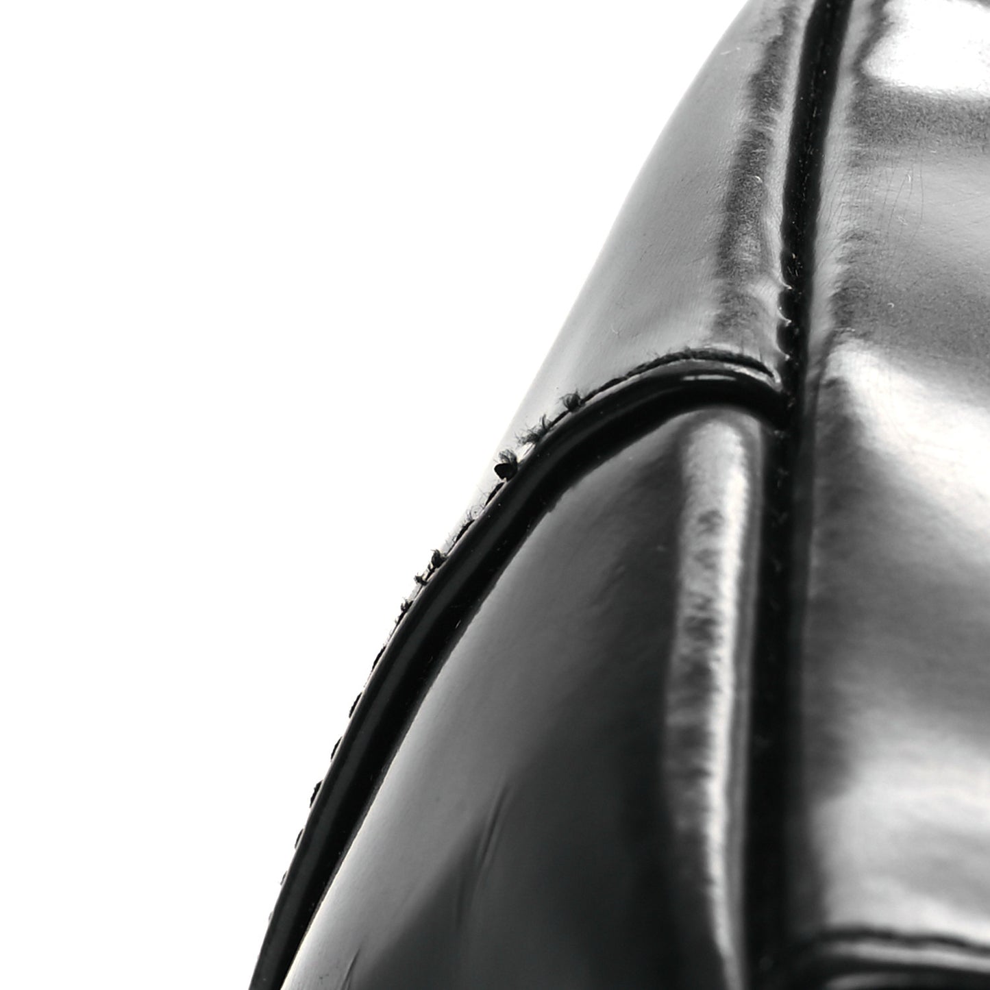Glazed Calfskin Large Lady Dior Tote Black