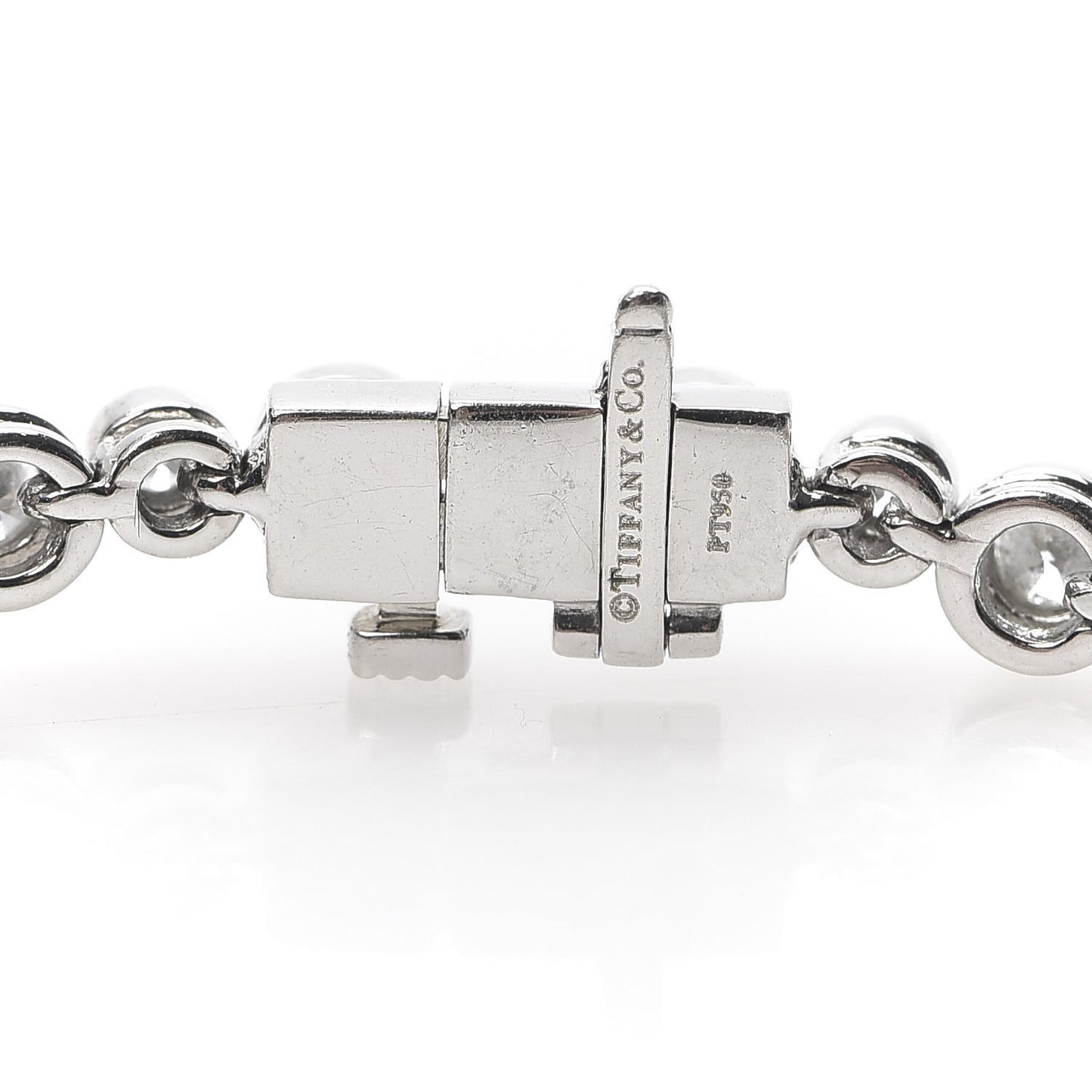 Platinum Diamond Jazz Graduated Bracelet