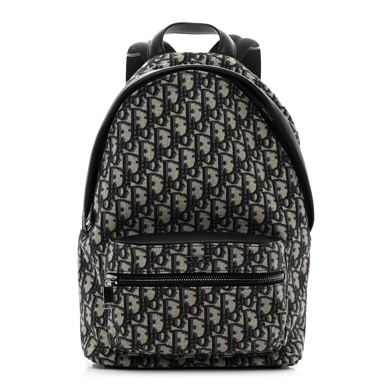 Christian Dior Oblique Calfskin Rider Kid's Backpack Beige Black 1 of 9