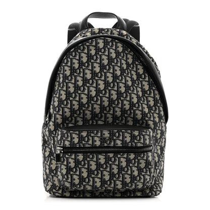 Christian Dior Oblique Calfskin Rider Kid's Backpack Beige Black 1 of 9