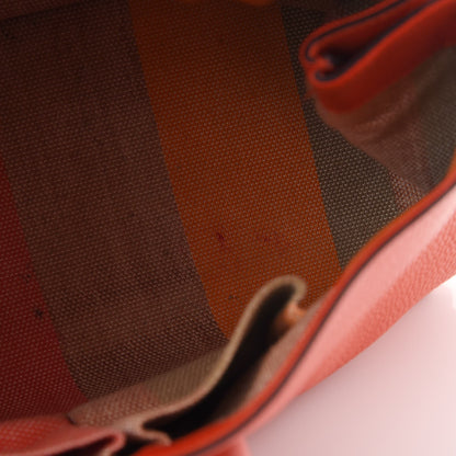 Gucci Cellarius Calfskin Large Bamboo Daily Top Handle Bag New Dark Orange 9 of 18