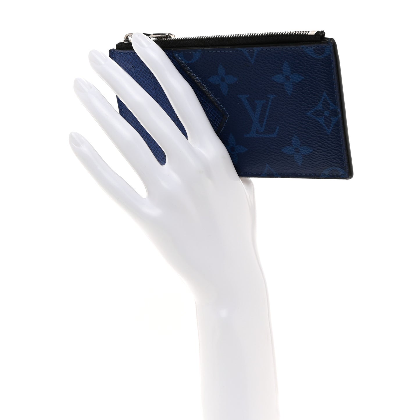 Monogram Taiga Coin Card Holder Cobalt