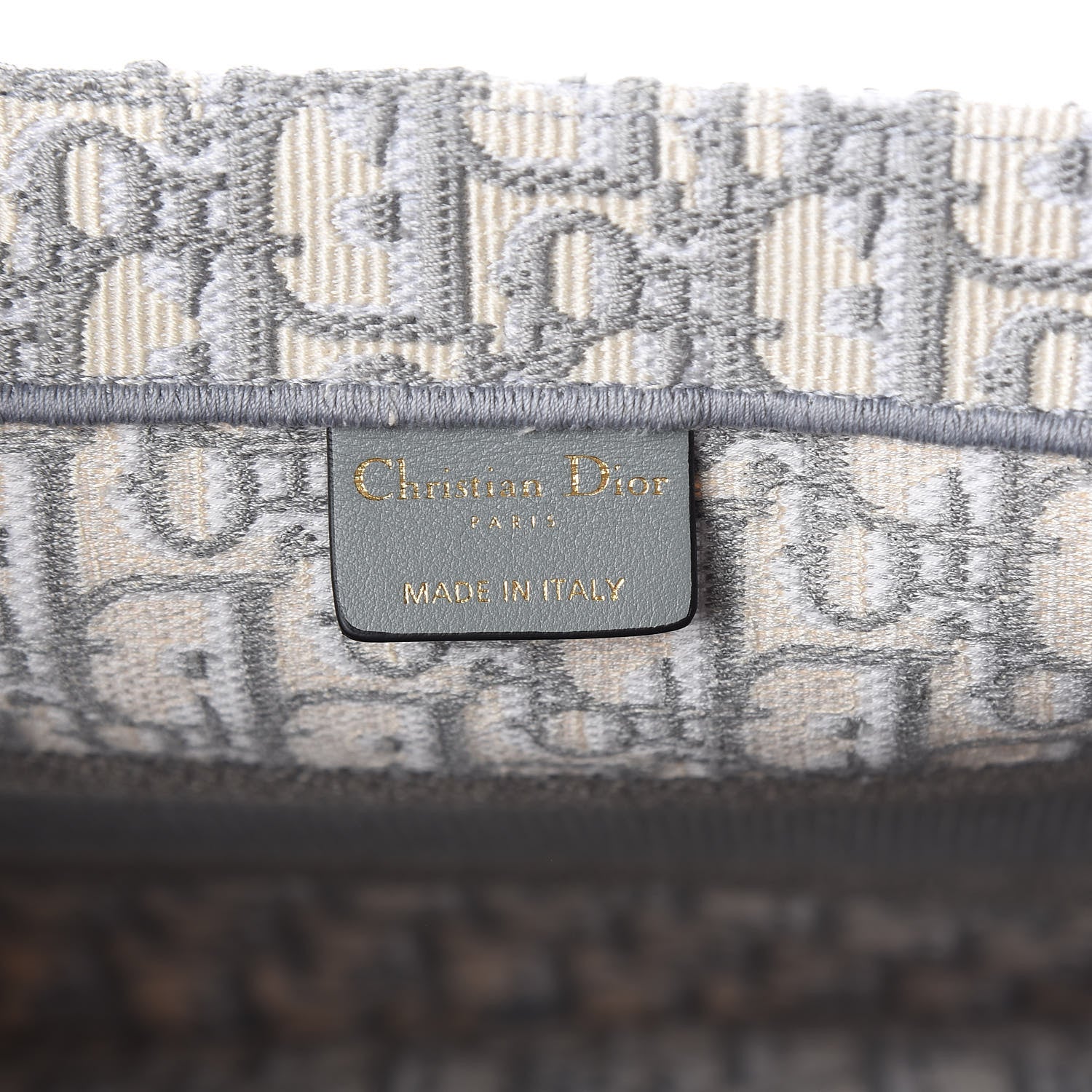 Christian Dior Oblique Medium Book Tote Grey 8 of 10