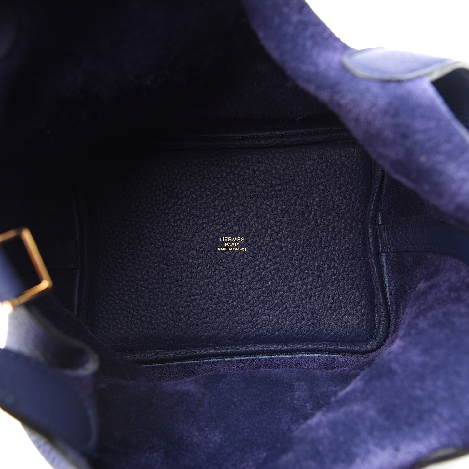 Hermes Taurillon Clemence Picotin Lock 18 PM Bleu Encre 5 of 8