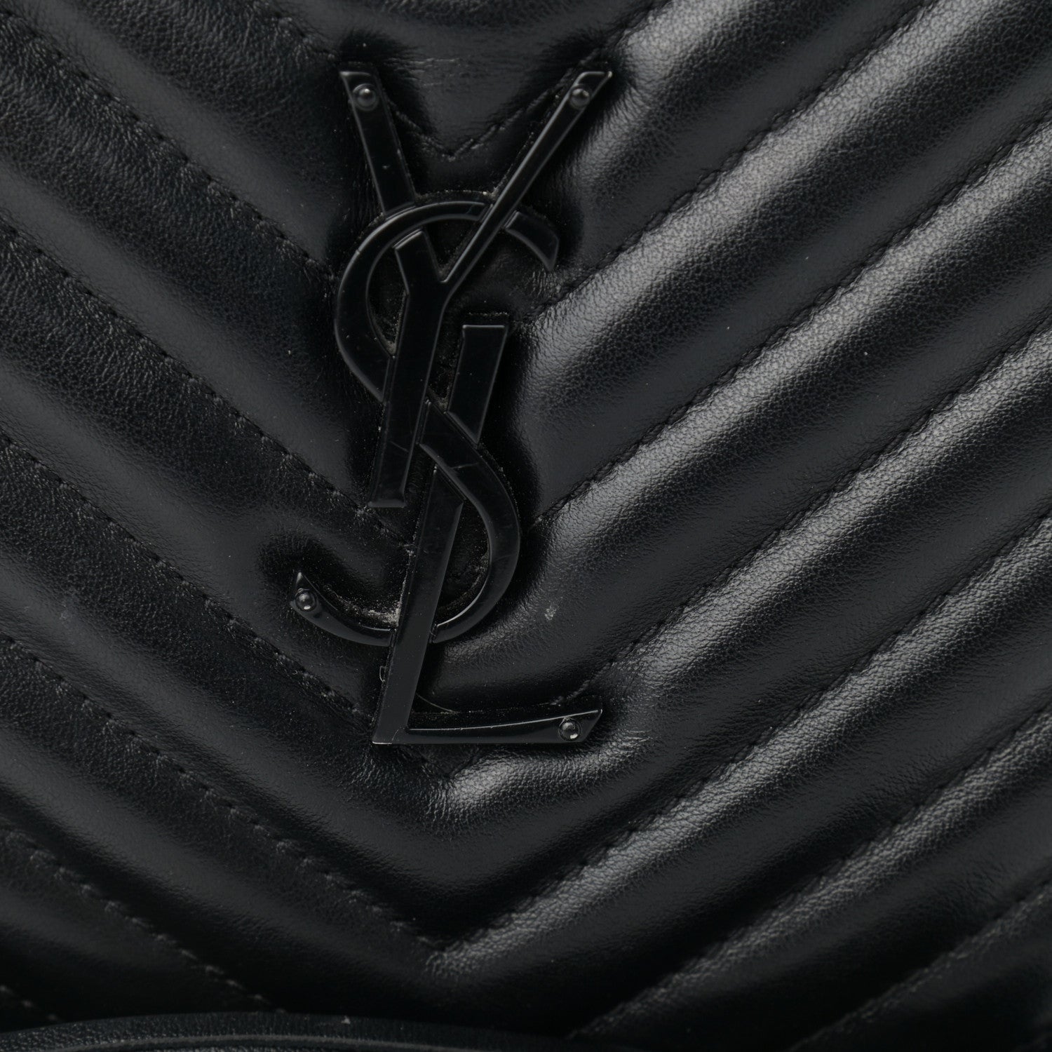 Saint Laurent Calfskin Matelasse Monogram Lou Camera Bag Black 12 of 12