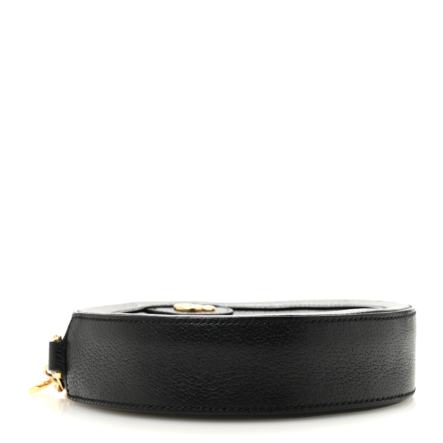 Gucci Grained Calfskin Web Mini Ophidia Round Shoulder Bag Black 4 of 12