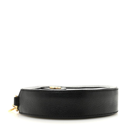 Gucci Grained Calfskin Web Mini Ophidia Round Shoulder Bag Black 4 of 12