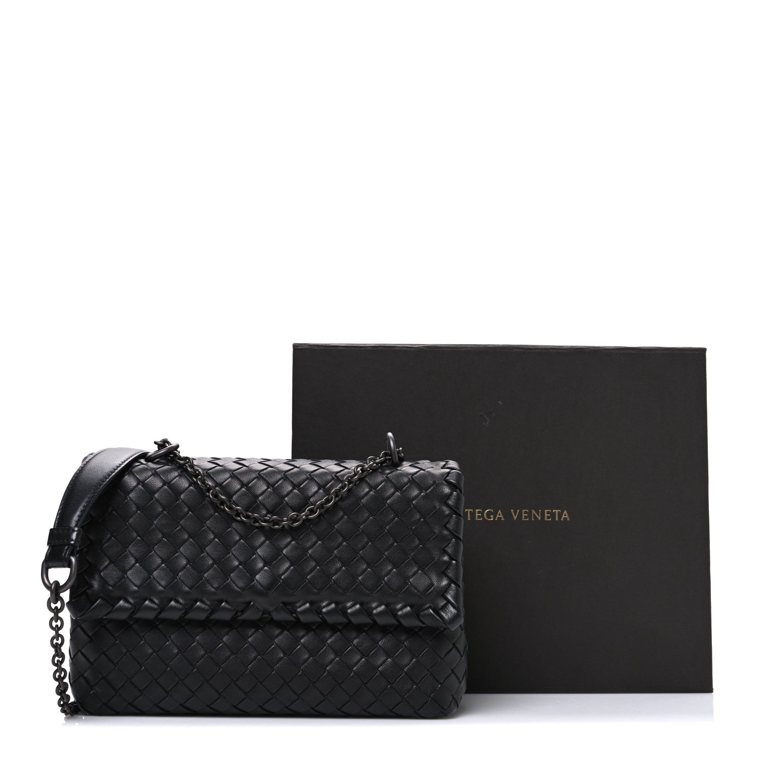 Bottega Veneta Nappa Intrecciato Baby Olimpia Shoulder Bag Black 12 of 12