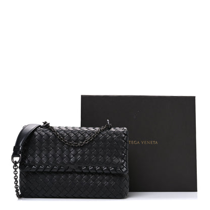 Bottega Veneta Nappa Intrecciato Baby Olimpia Shoulder Bag Black 12 of 12