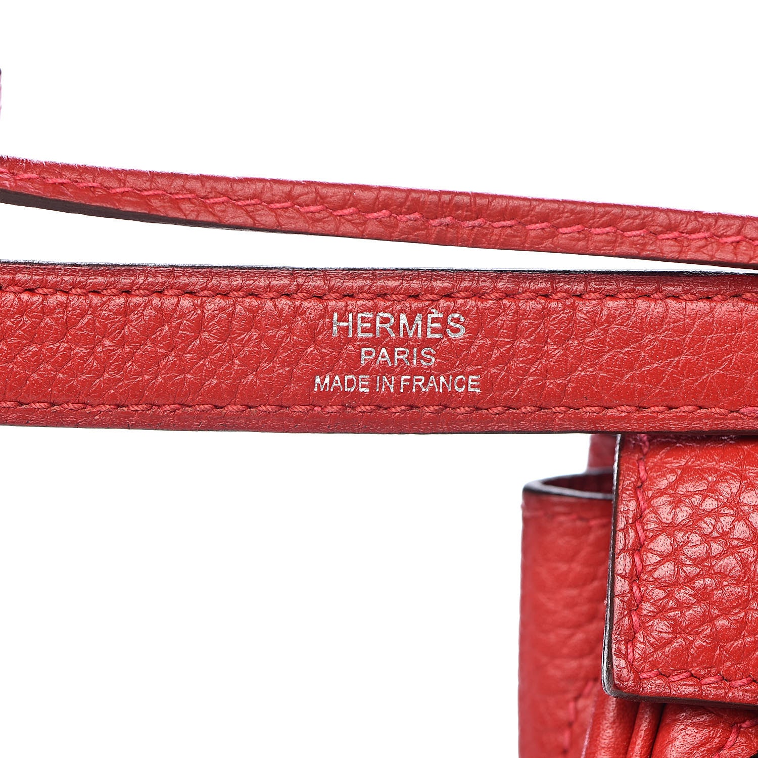 Hermes Taurillon Clemence Retourne Kelly 35 Rouge Garance 10 of 35