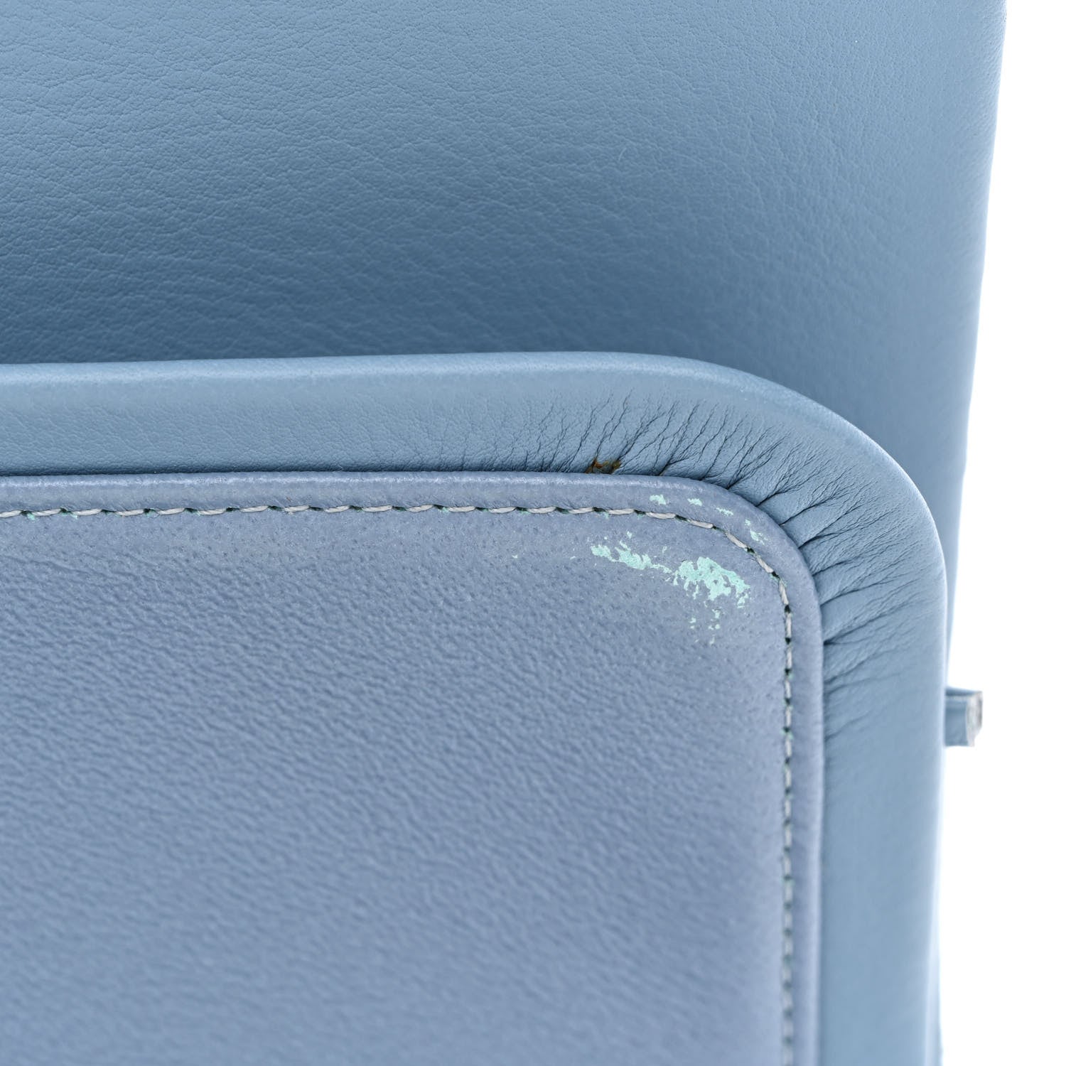 Chanel Patent Calfskin Quilted Medium Double Flap Turquoise 14 of 14