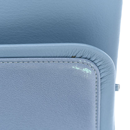 Chanel Patent Calfskin Quilted Medium Double Flap Turquoise 14 of 14